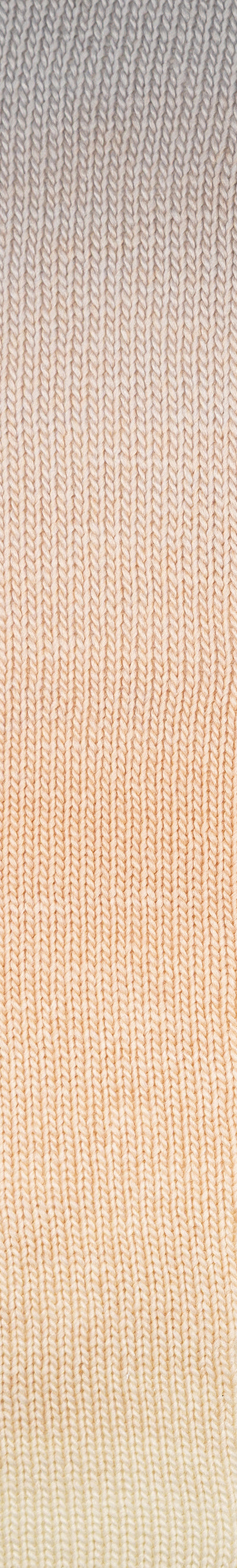 Poema beige hellgrau Strickprobe