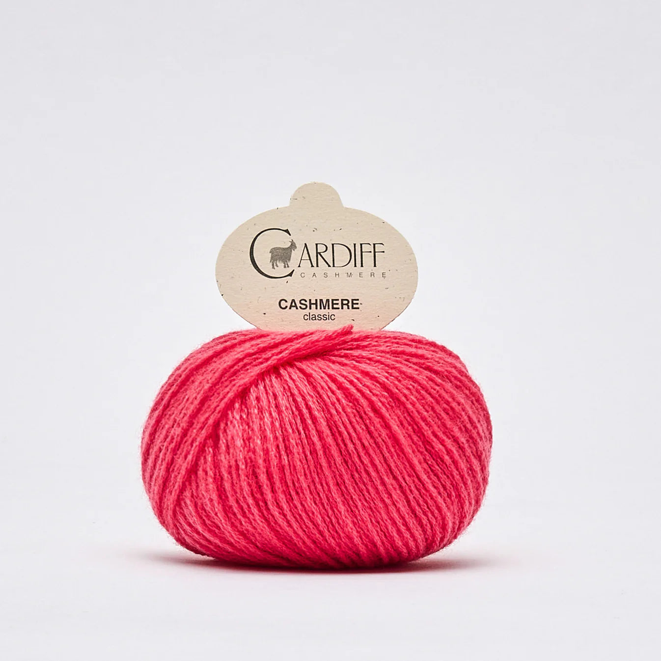 Knäuel Cardiff Cashmere clasic in Farbe rosemary knalliges rosa-pink