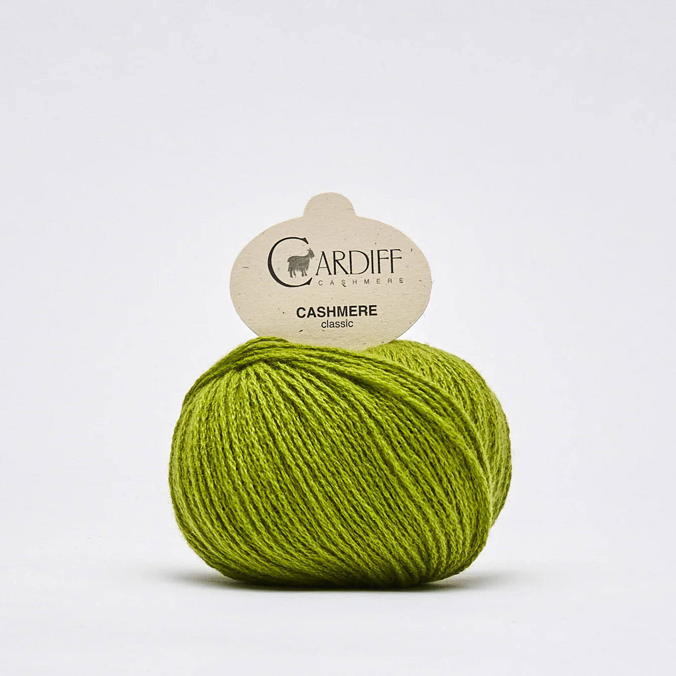 Knäuel Cardiff Cashmere classic in Farbe Niwa hellgrün