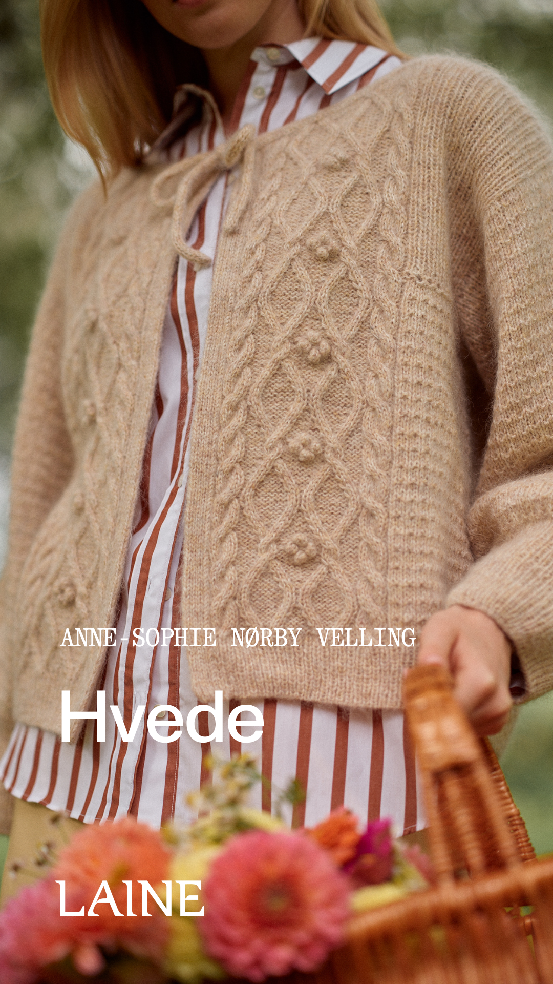 Cardigan mit Zopfmuster