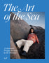Buchcover. Frau in gestreifetm Pullover auf glatten Steilen sitzend