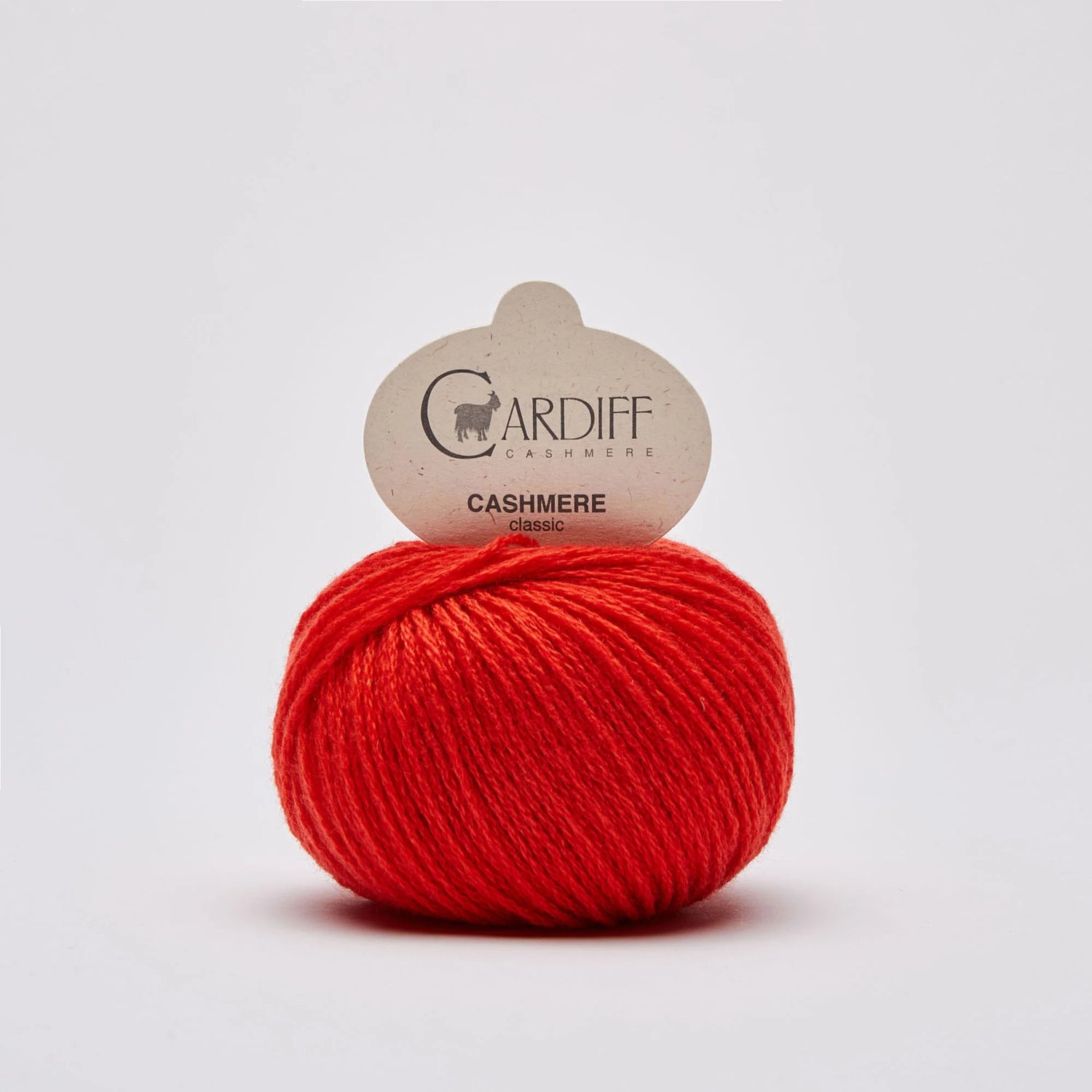 Knäuel Cardiff Cashmere classic in hermes hellrot