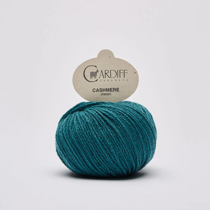 Knäuel Cardiff Cashmere classic in Farbe bugatti petrol