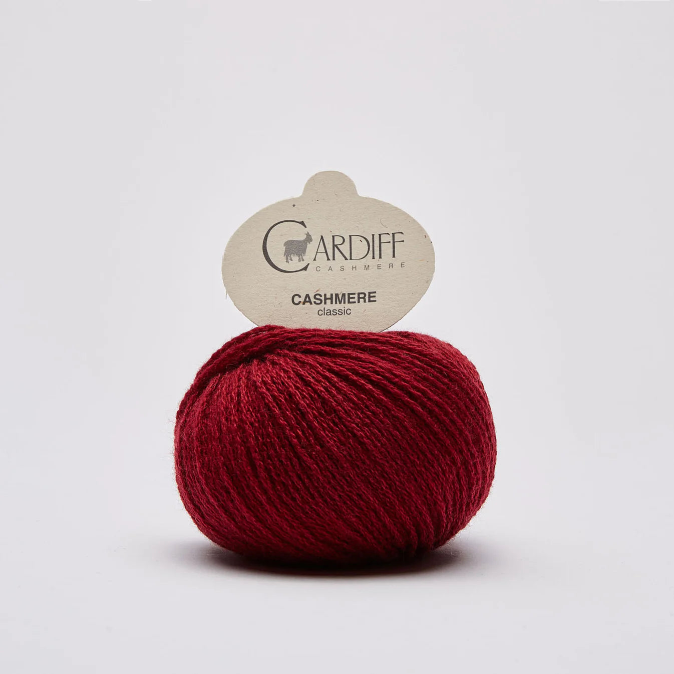 Knäuel Cardiff Cashmere clasic in granata rot