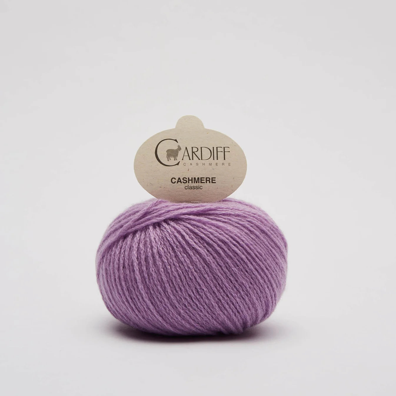 Knäuel Cardiff Cashmere classic in Farbe funny helllila
