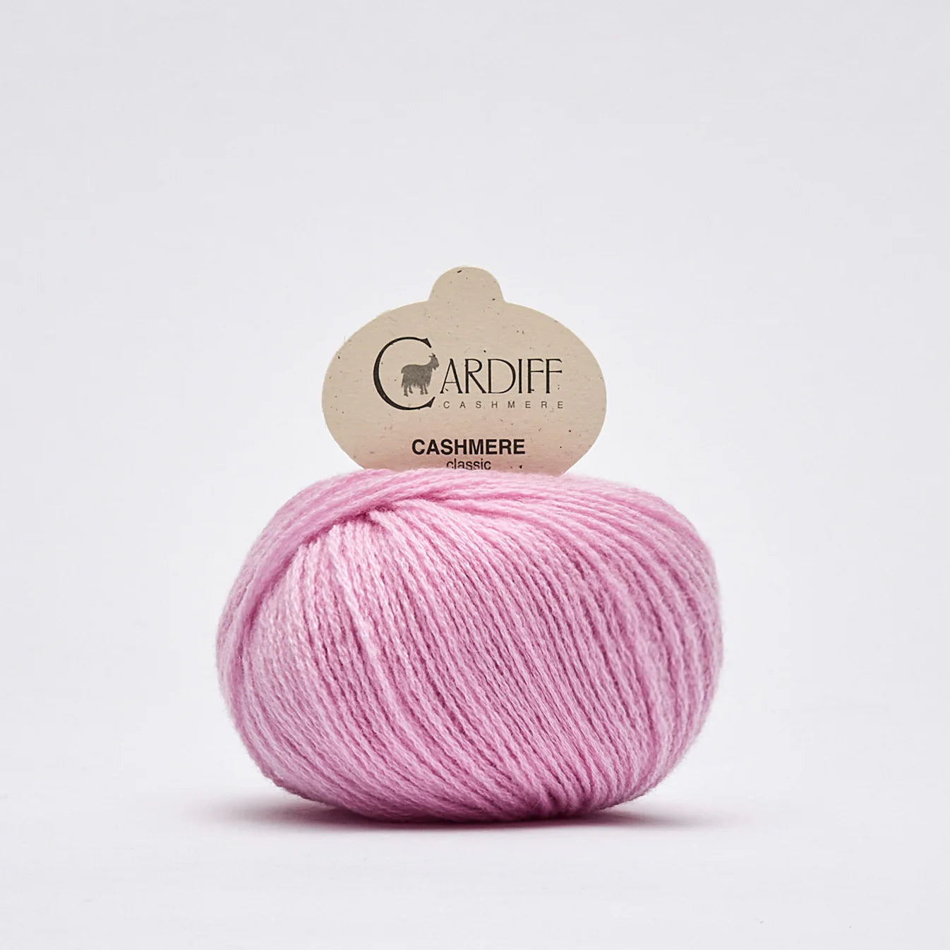 Knäuel Cardiff Cashmere classic in Farbe vichy helles rosa