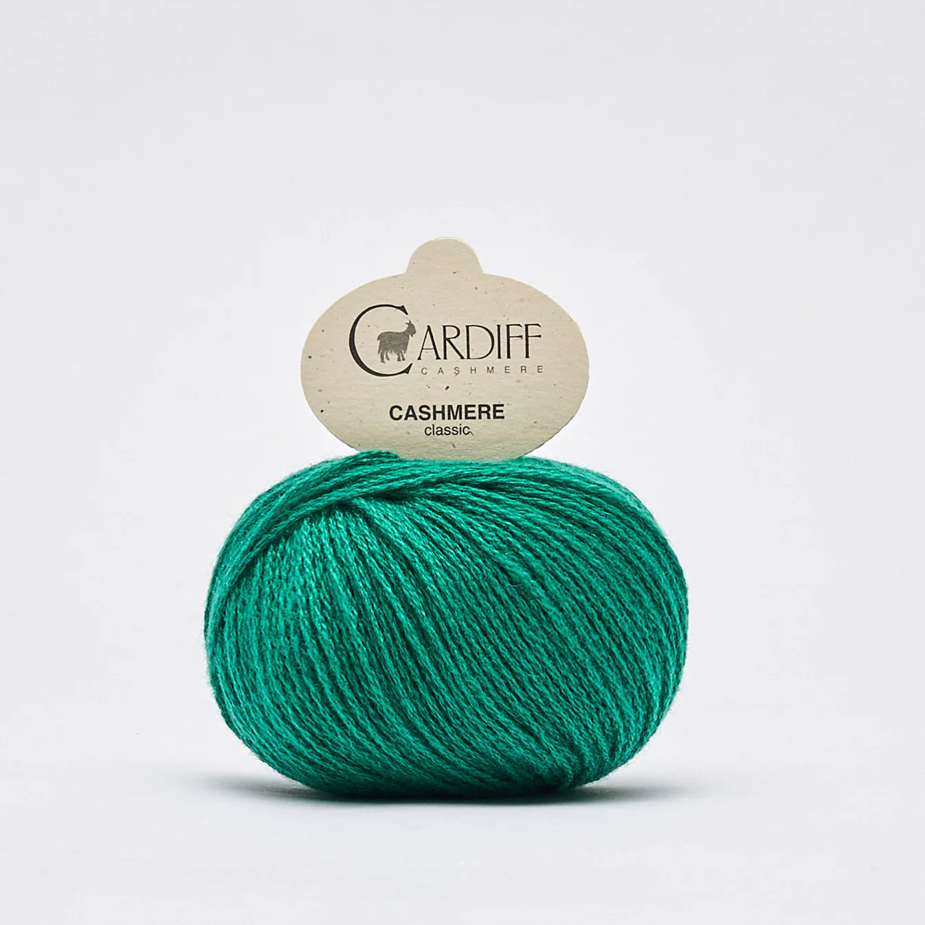 Knäuel Cardiff Cashmere classic in Farbe swatch smaragdgrün