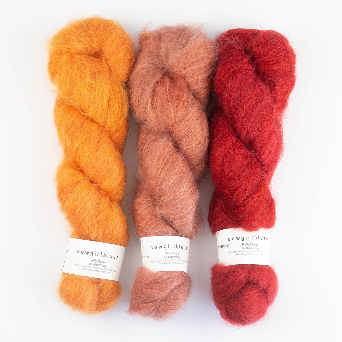 Cowgirlblues Fluffy Mohair solids handgefärbt