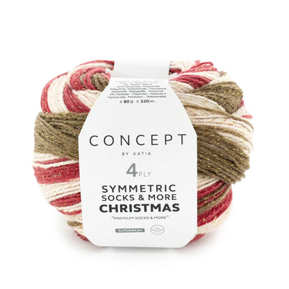 Katia Symmetric Socks &amp; More Christmas 80 g