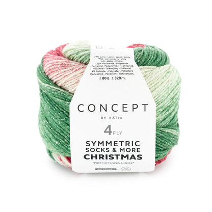 Katia Symmetric Socks &amp; More Christmas 80 g