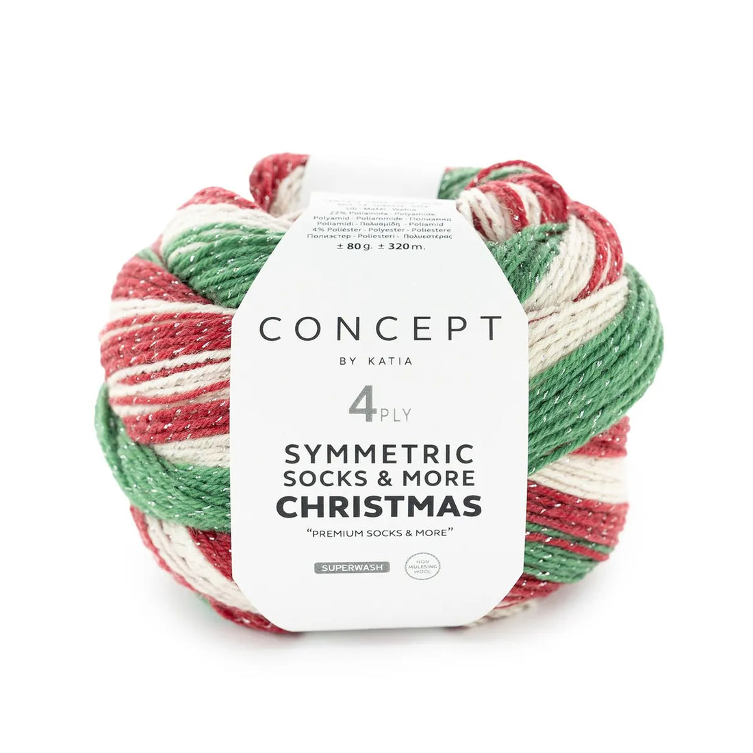 Katia Symmetric Socks &amp; More Christmas 80 g