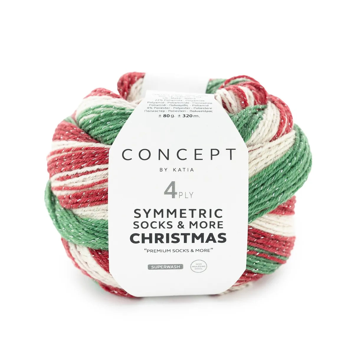 Katia Symmetric Socks &amp; More Christmas 80 g