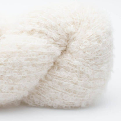 Alpaca Bouclé in weiß