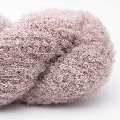 Alpaca Bouclé in Mauve Melange