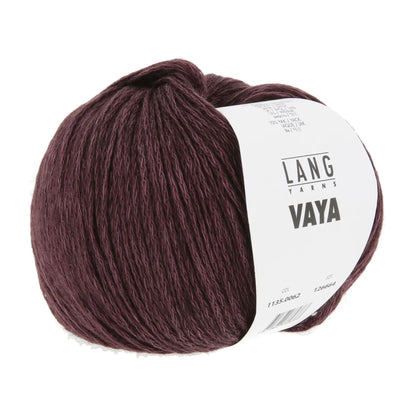 Knäuel Vaya in weinrot