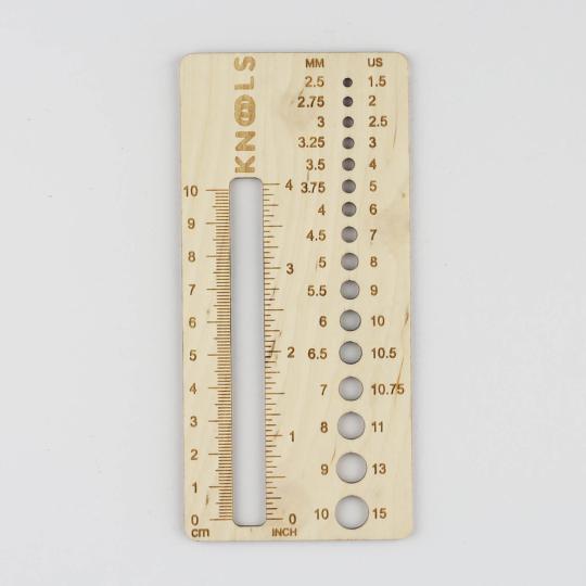 Knools Needle Gauge &amp; Swatch Ruler