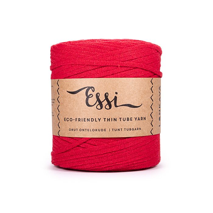 Knäuel des Garns Essi in Farbe Rot